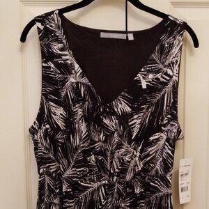 NY Collection Black and white print full length Maxi Dress Dress.